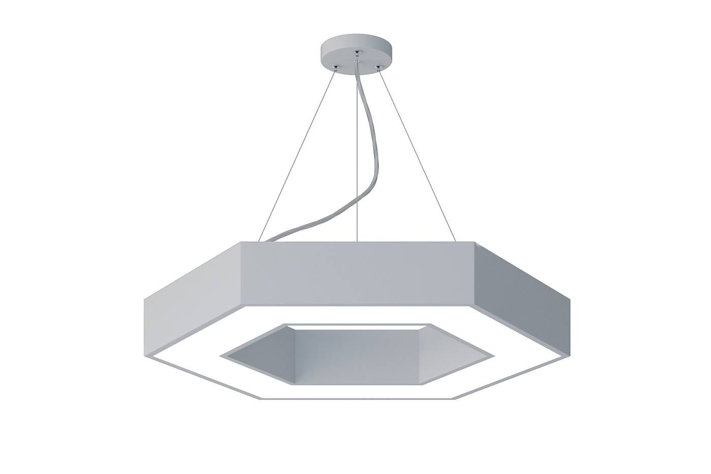 Светильник подвесной ЭРА Hexagon SPO-123-W-40K-045