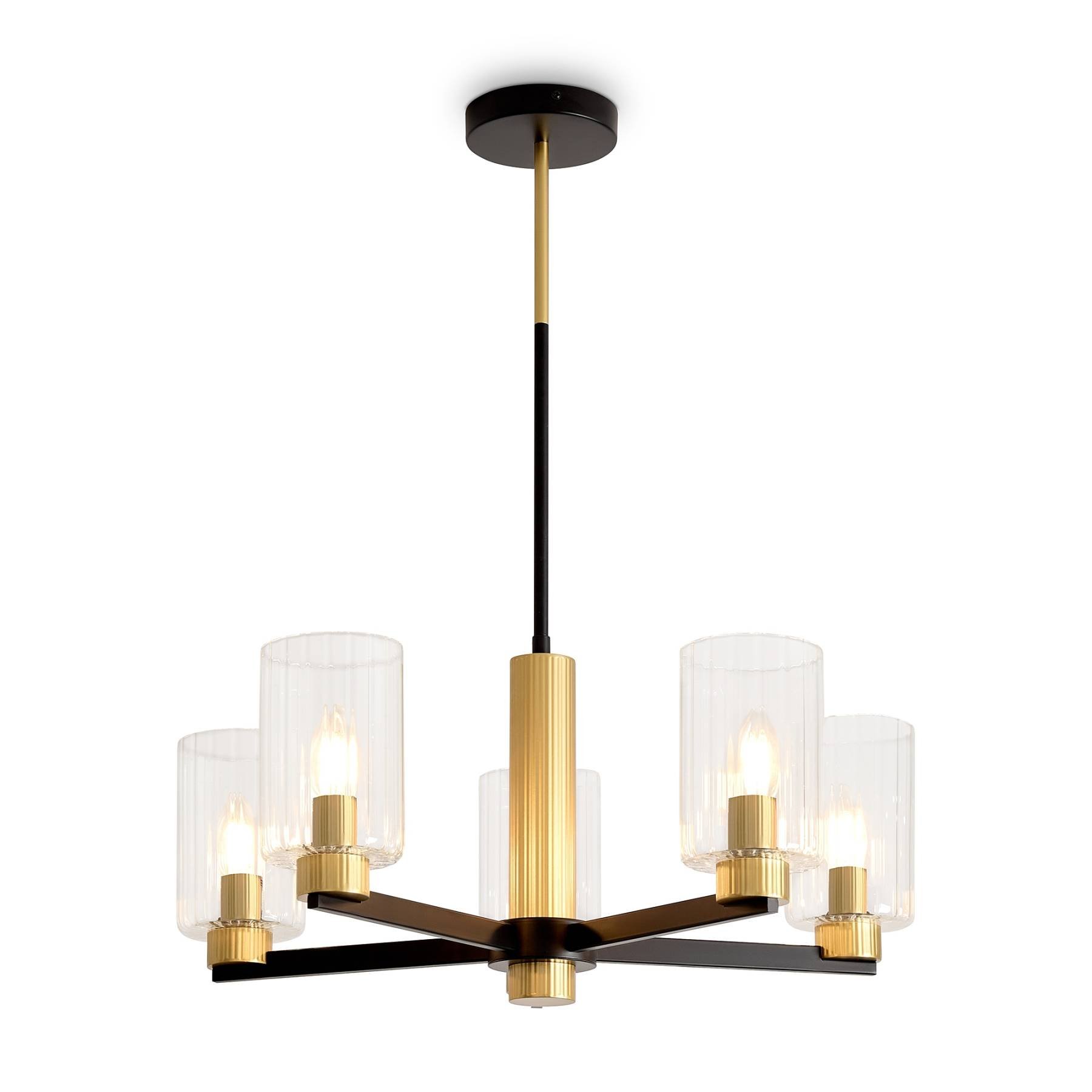 FR2051CL-05BBS Люстра на штанге Freya Ombre FR2051CL-05BBS