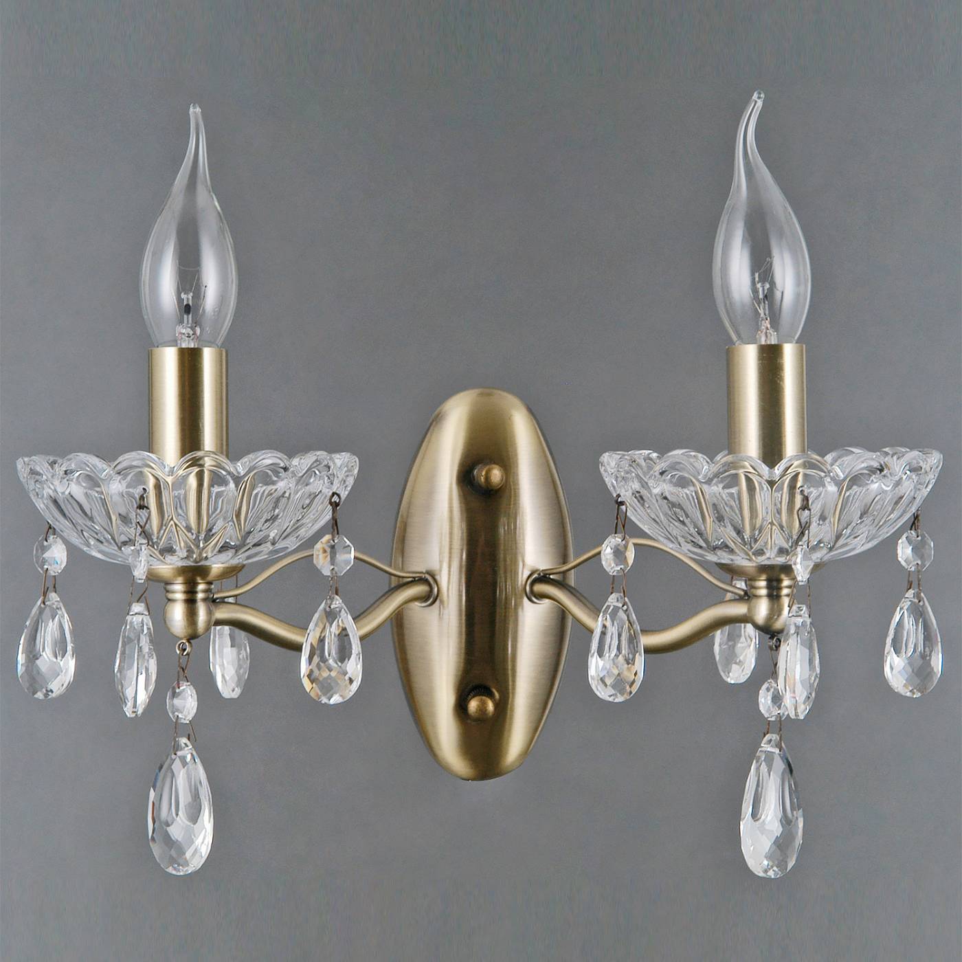 Бра настенное ILLUMICO IL0265-2WSQ-24 AB CASTOR