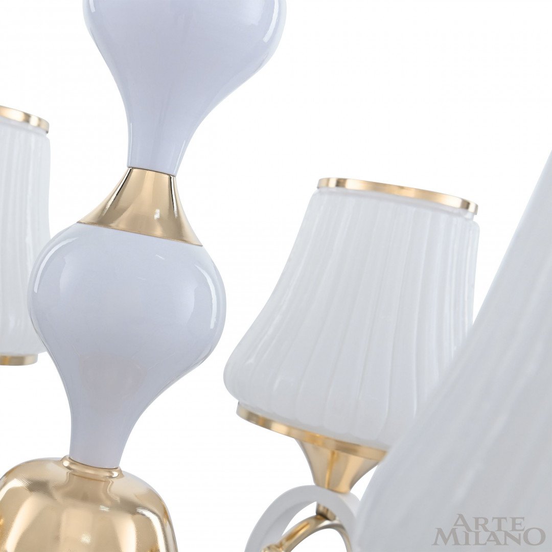 302387/8 Wh/Gd Подвесная люстра Arte Milano Florentia-2387 302387/8 Wh/Gd