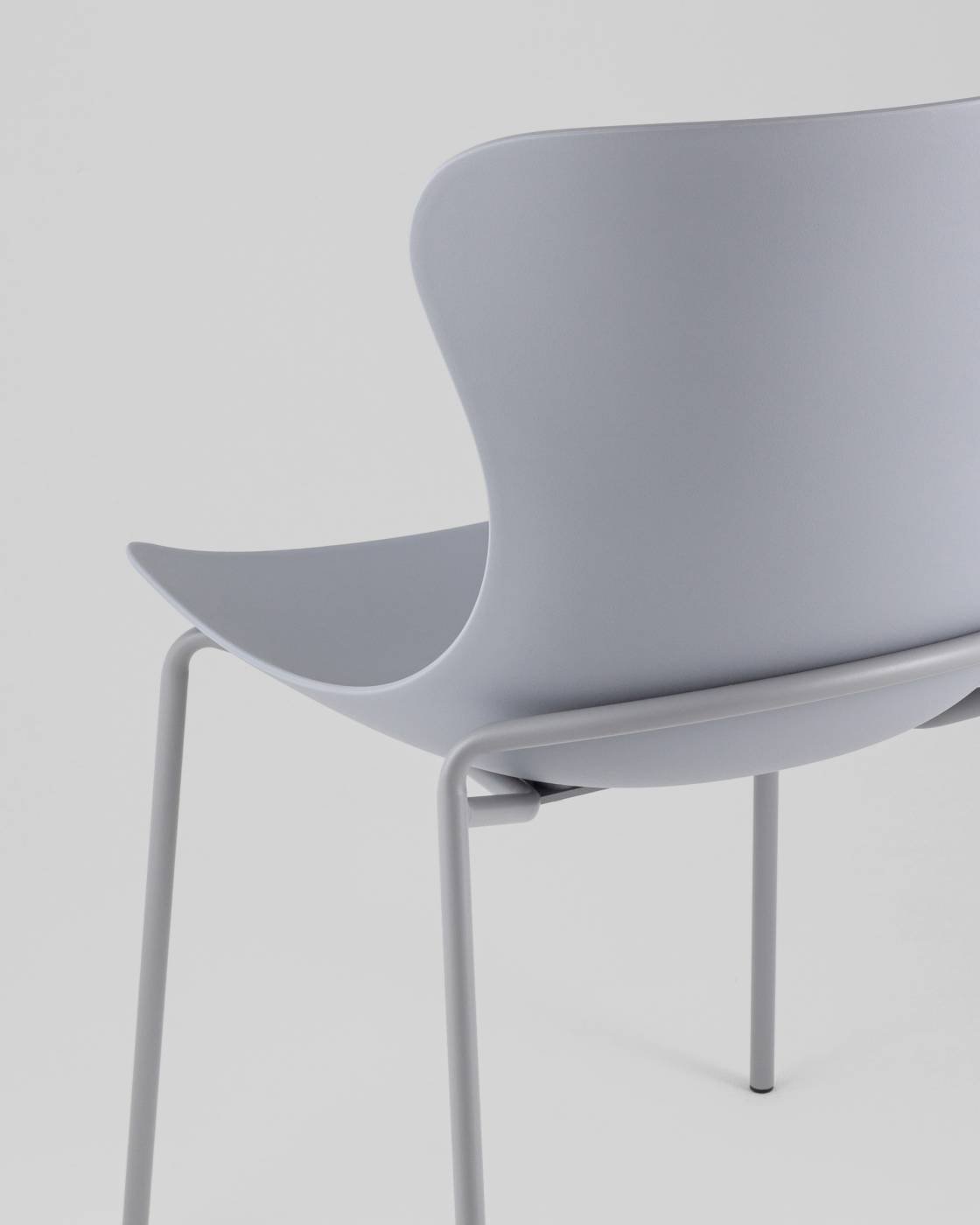D-025A grey Стул пластиковый Stool Group Shaya D-025A grey