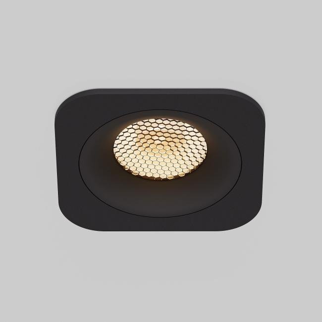 15276/LED 10W 3000K черный IP44 Встраиваемый светильник Elektrostandard Tetro 15276/LED 10W 3000K черный IP44