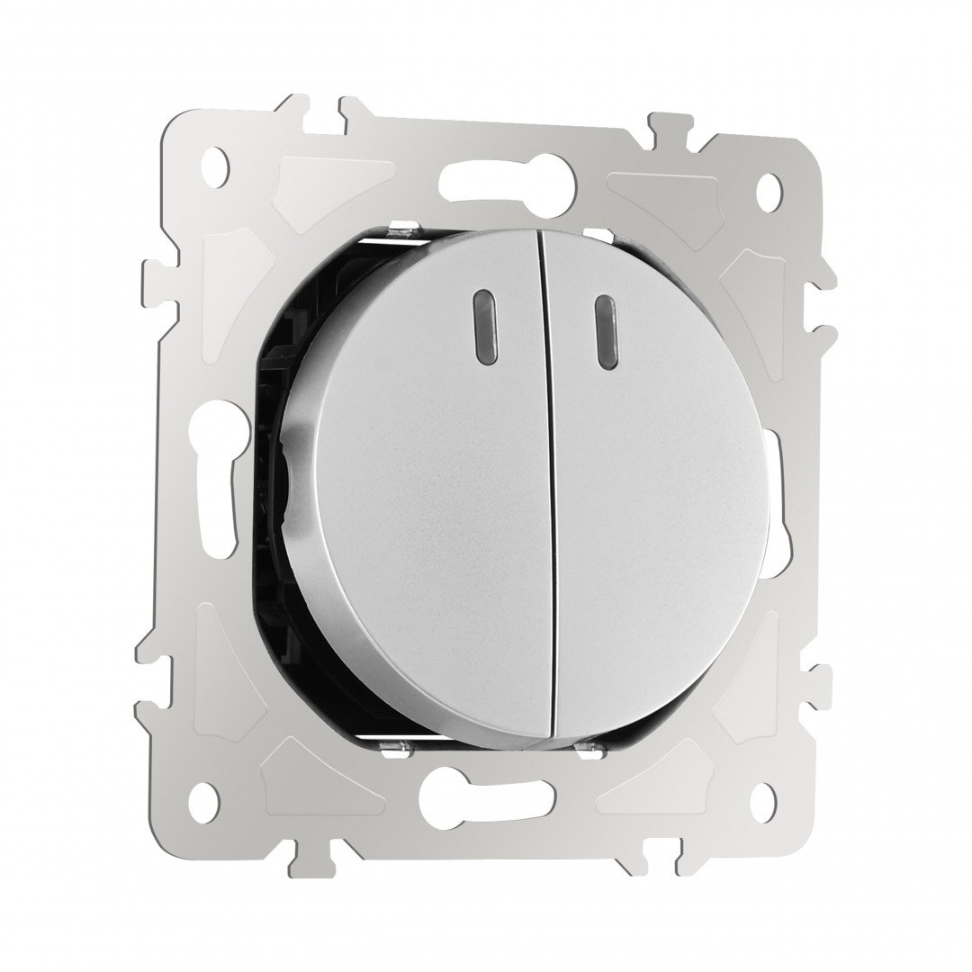 Выключатель Arte Milano Am-202 202.31-2.silver