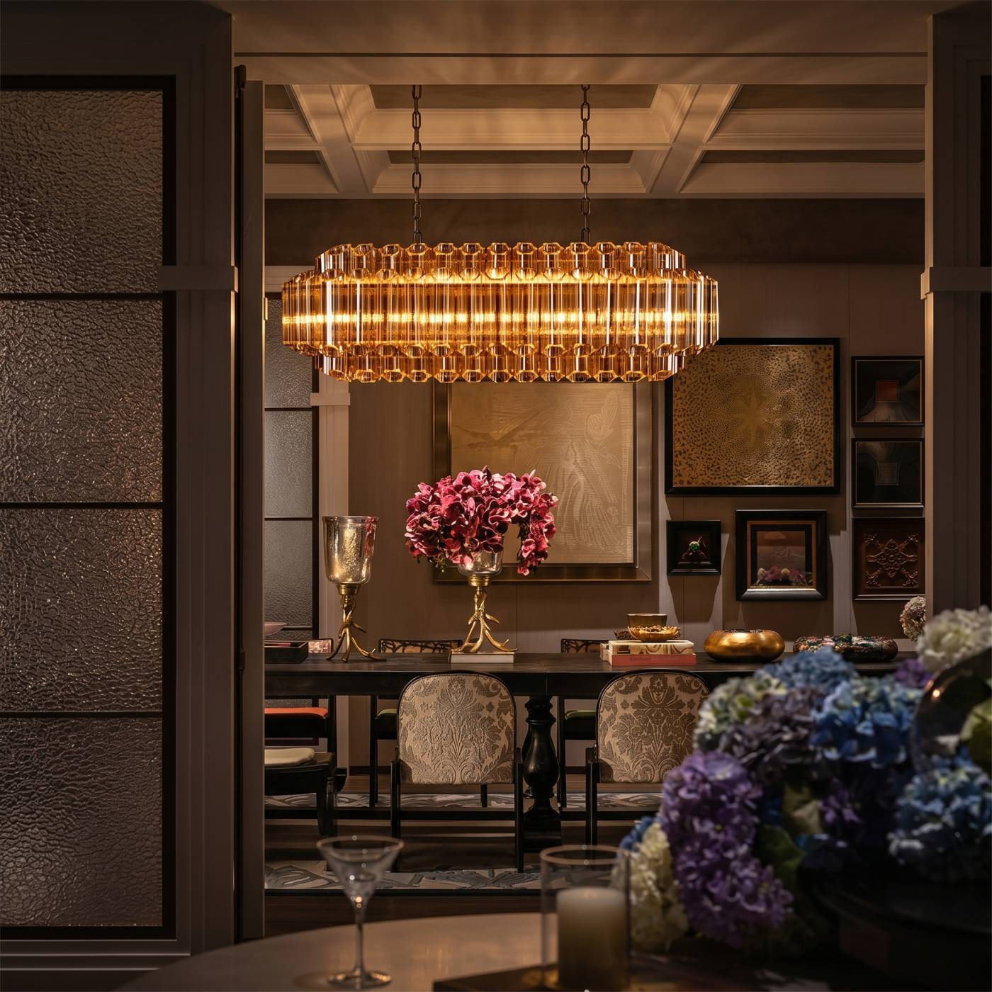 Подвесная люстра Celebration Loft It 10579/1000R Amber