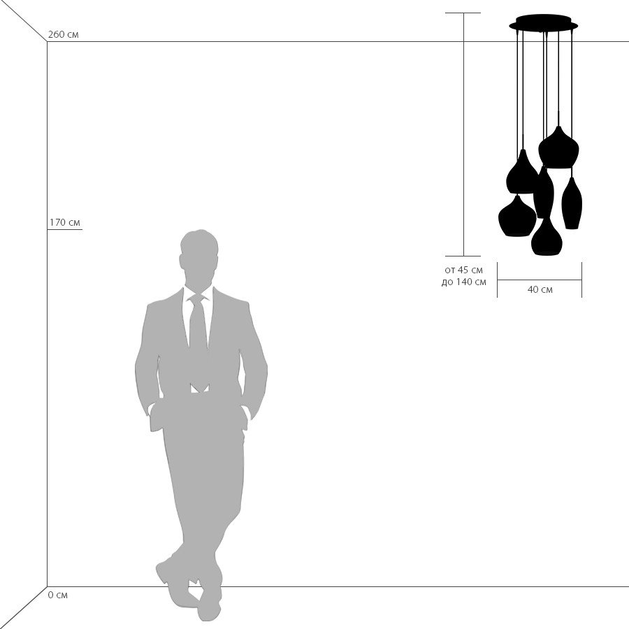 803061 Светильник подвесной Lightstar Pentola 803061
