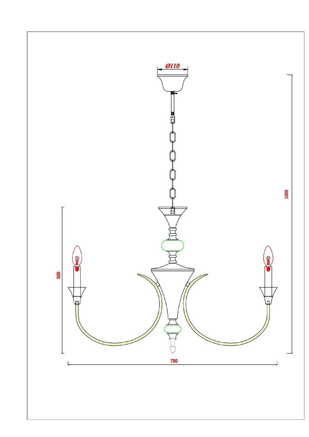 Подвесная люстра Arte Lamp Collinetta A4094LM-8PB