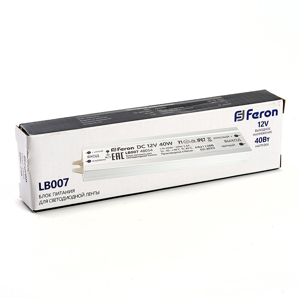 48054 Трансформатор электронный для светодиодной ленты Feron lb007 48054