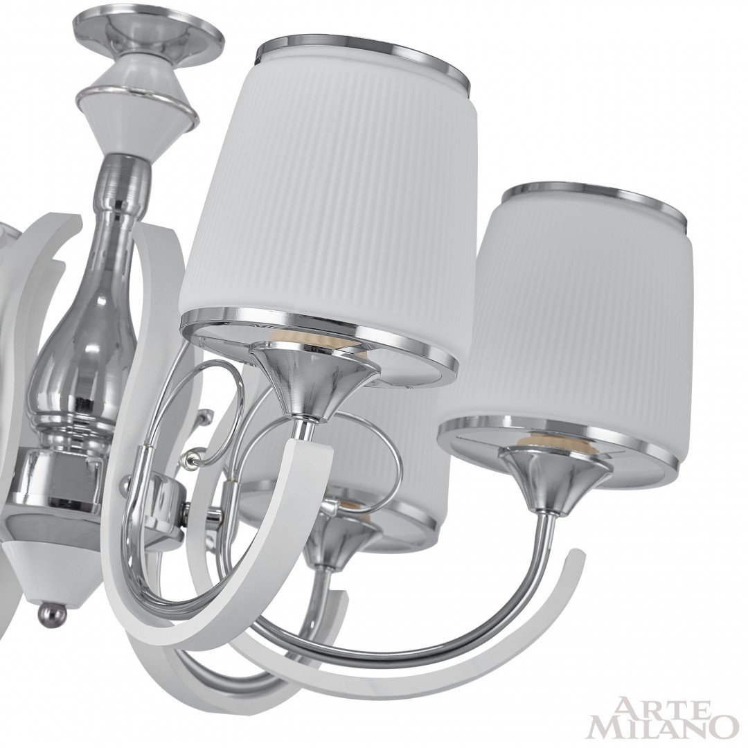 309247/8 Wh/Ni Подвесная люстра Arte Milano Florentia-9247 309247/8 Wh/Ni