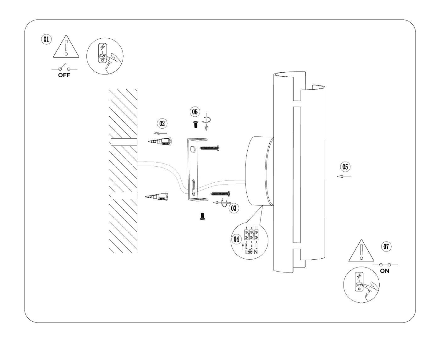Настенный светильник Ambrella Techno family TN71331