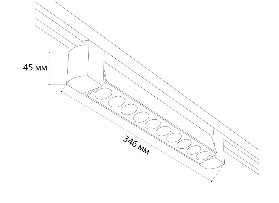 Трековый светильник Italline IT08 IT08-8031 black 3000K