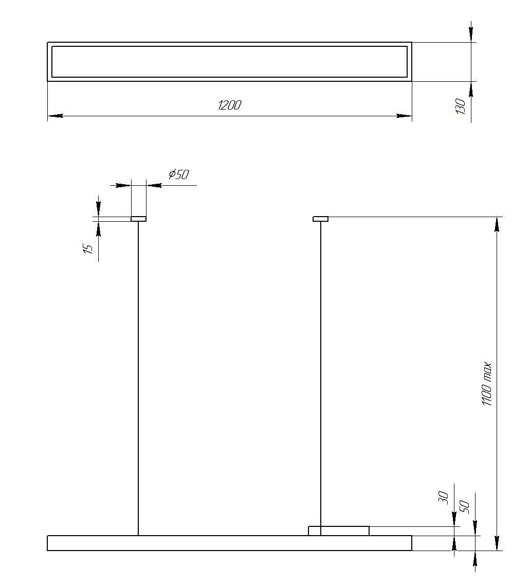 Светильник подвесной ЭРА Block SPO-114-W-40K-036