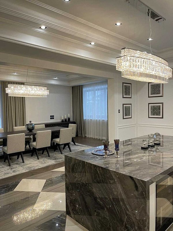 L30300 Подвесная хрустальная люстра Baguette L'Arte Luce Luxury L30300