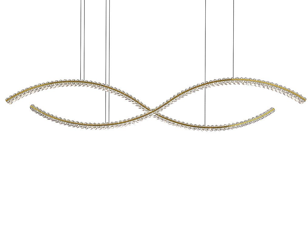 8242N/160 gold Светильник подвесной Newport Crystal 8242N/160 gold