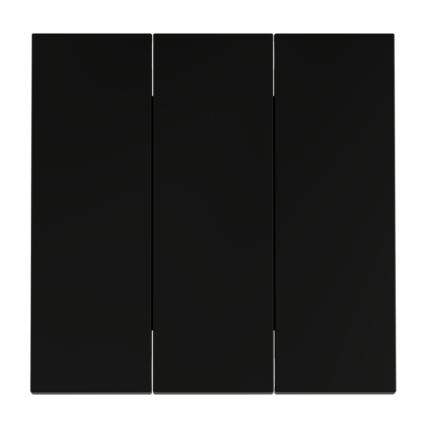 Клавиши для выключателя/переключателя трехклавишного, S70 (черный матовый)