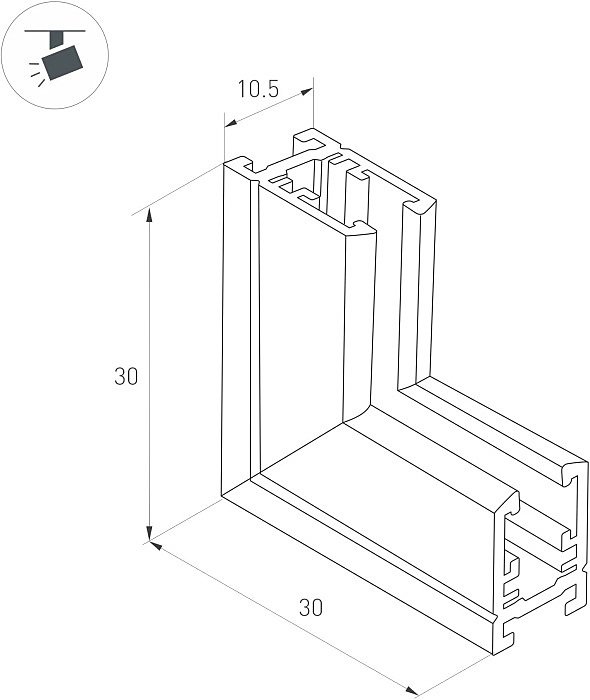 044529 Коннектор для шинопровода Arlight Mag-Microcosm 044529
