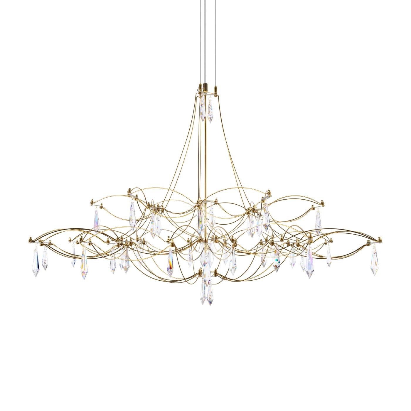 10590/1000 Gold Asfour Подвесная люстра Mira Loft It 10590/1000 Gold Asfour