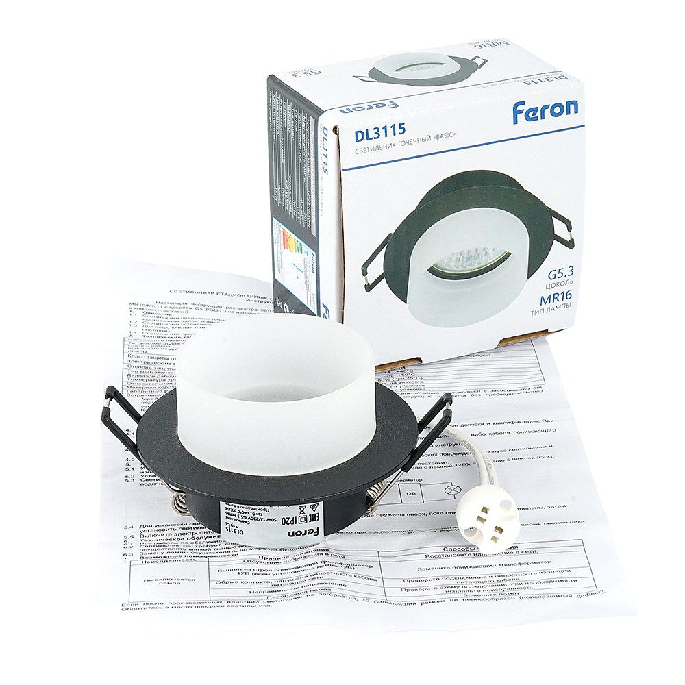 Встраиваемый светильник Feron DL3115 51934