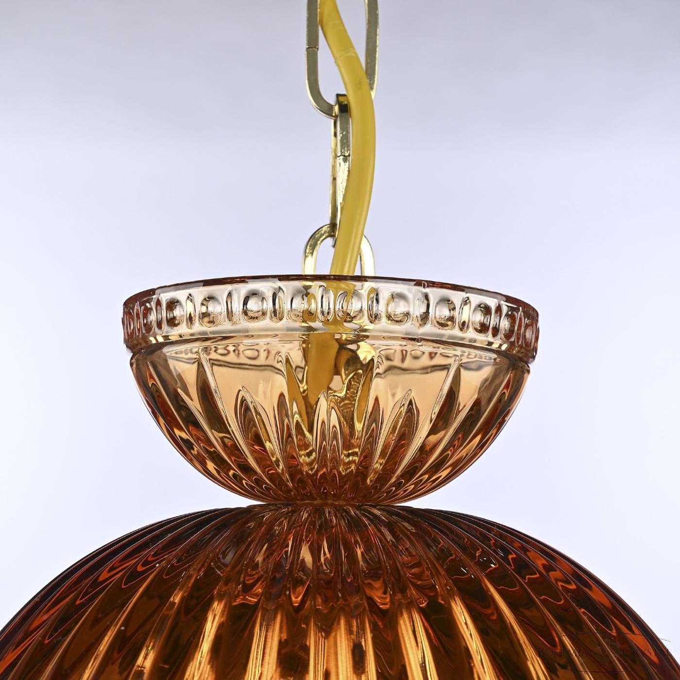 5478/22 G Amber/M-1G Leafs Светильник подвесной Bohemia 5478 5478/22 G Amber/M-1G Leafs