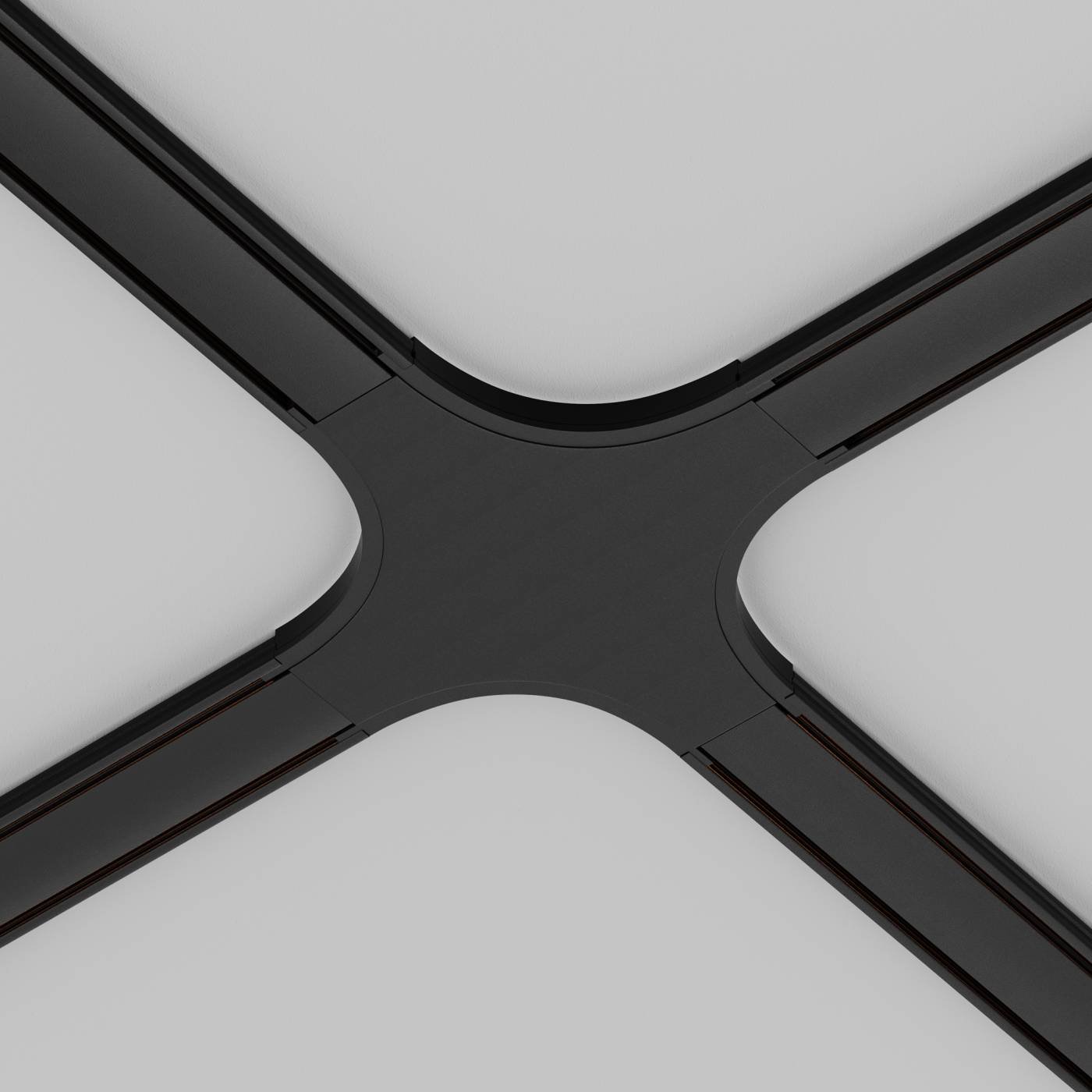 Коннектор питания X-образный Maytoni Accessories for tracks Radity TRA084CX-11B