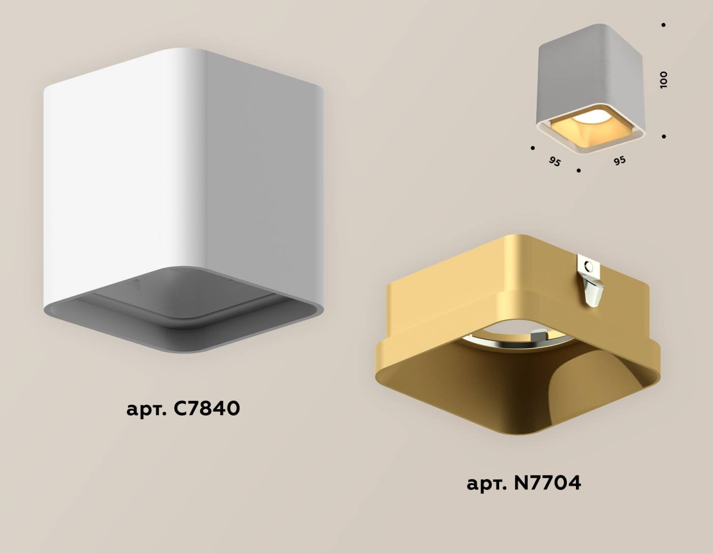Накладной светильник Ambrella Techno XS7840004