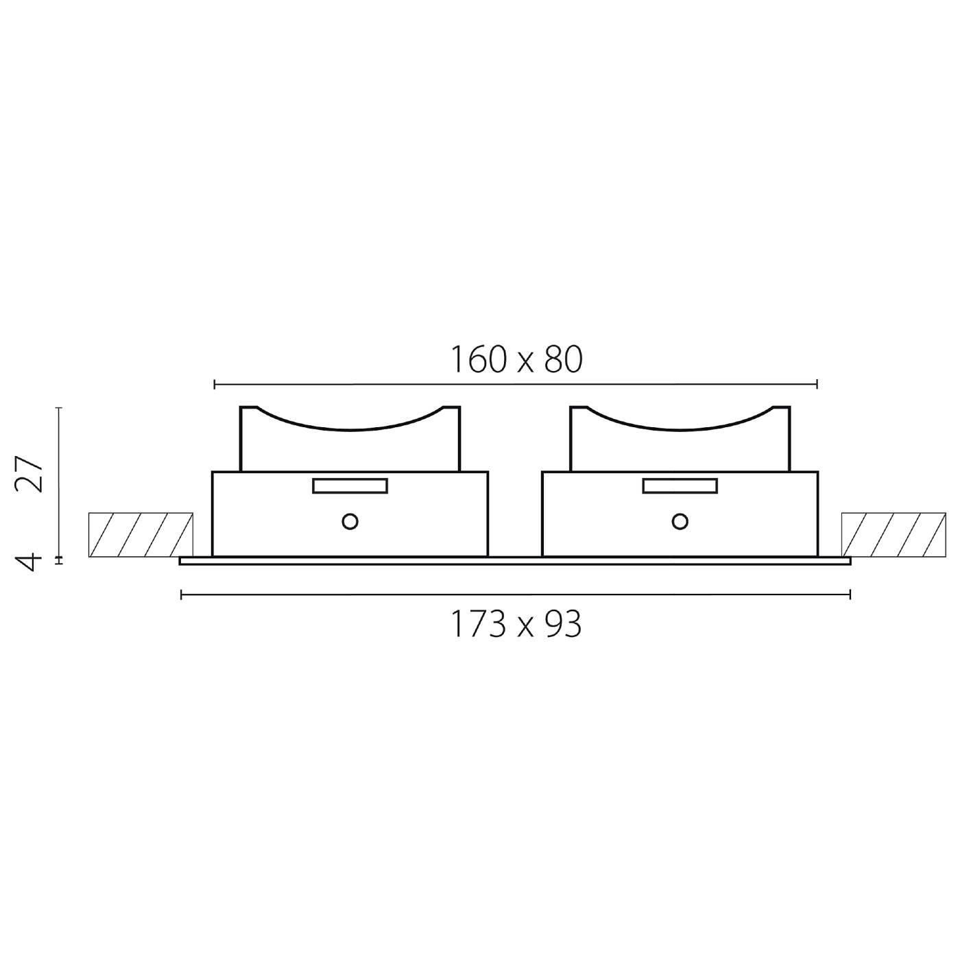 Встраиваемый светильник Lightstar Piano 012826