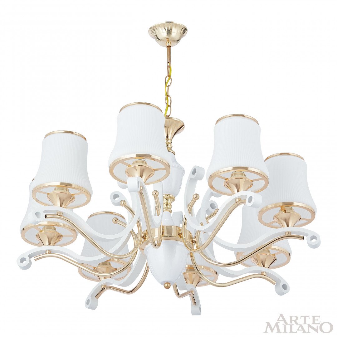 303987/8 Wh/Gd Подвесная люстра Arte Milano Florentia-3987 303987/8 Wh/Gd