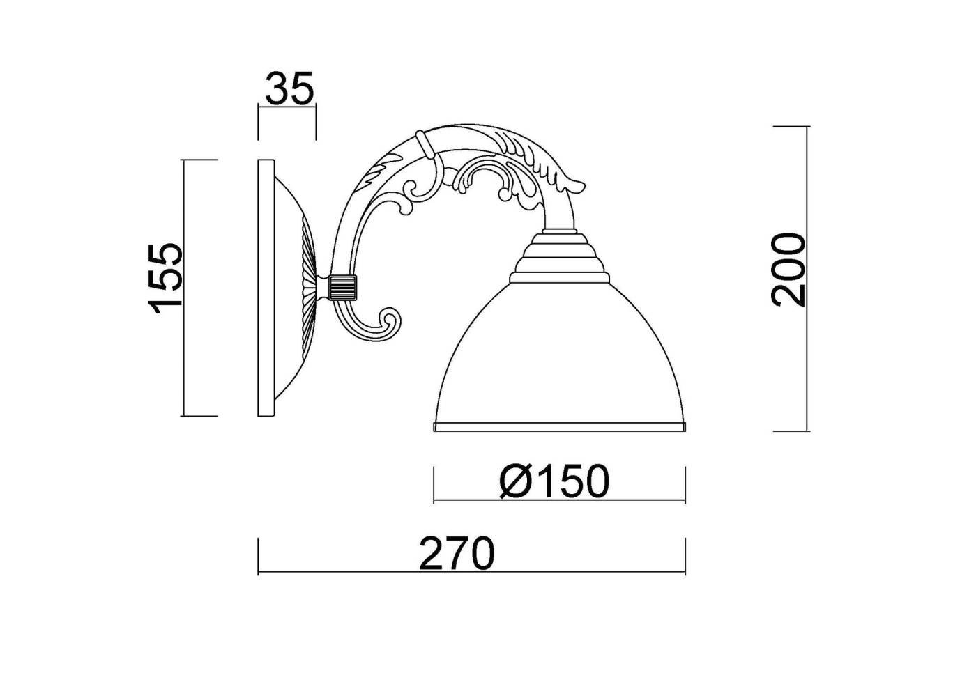 Бра настенное Анаис MyFar MR2740-1W