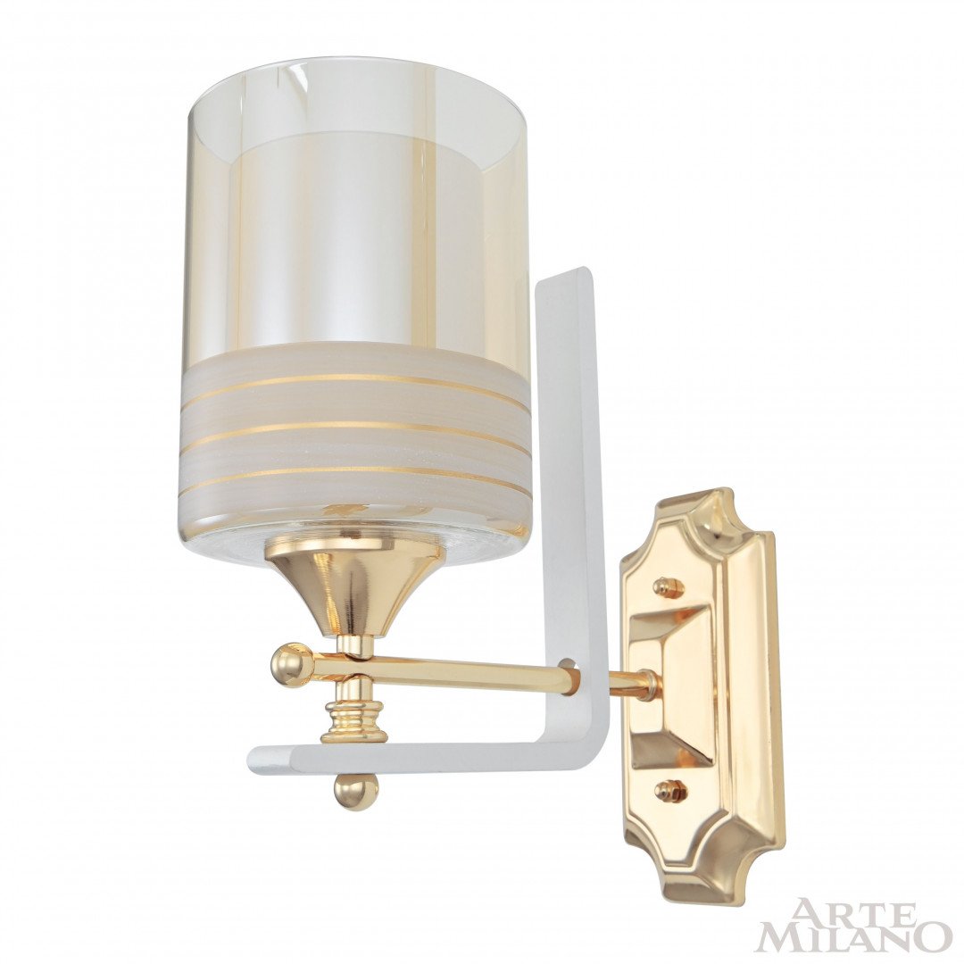Настенное бра Arte Milano Florentia-6087 306087/1W Wh/Gd