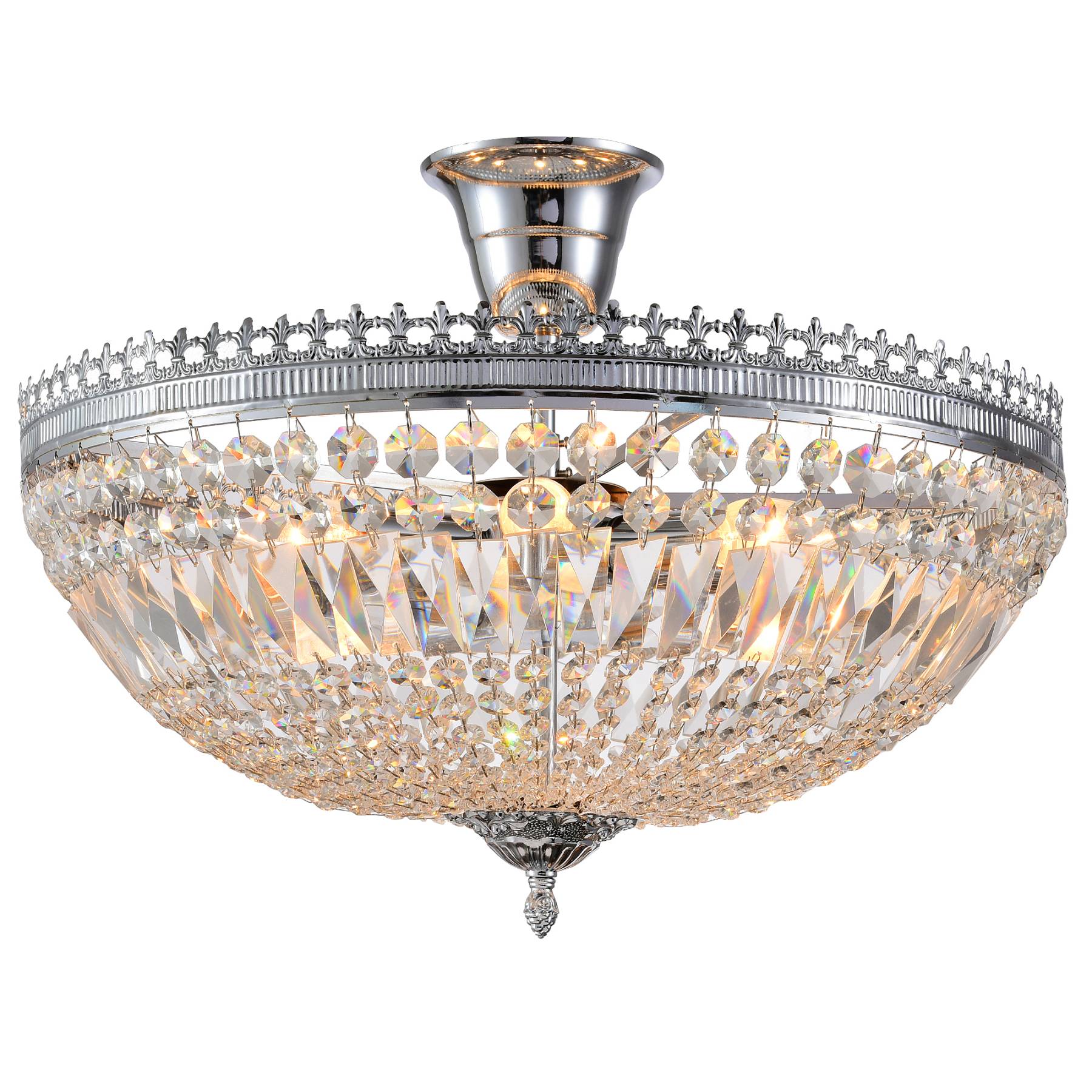 ROCOCO 81406/6C CHROME Потолочная люстра Natali Kovaltseva Rococo ROCOCO 81406/6C CHROME