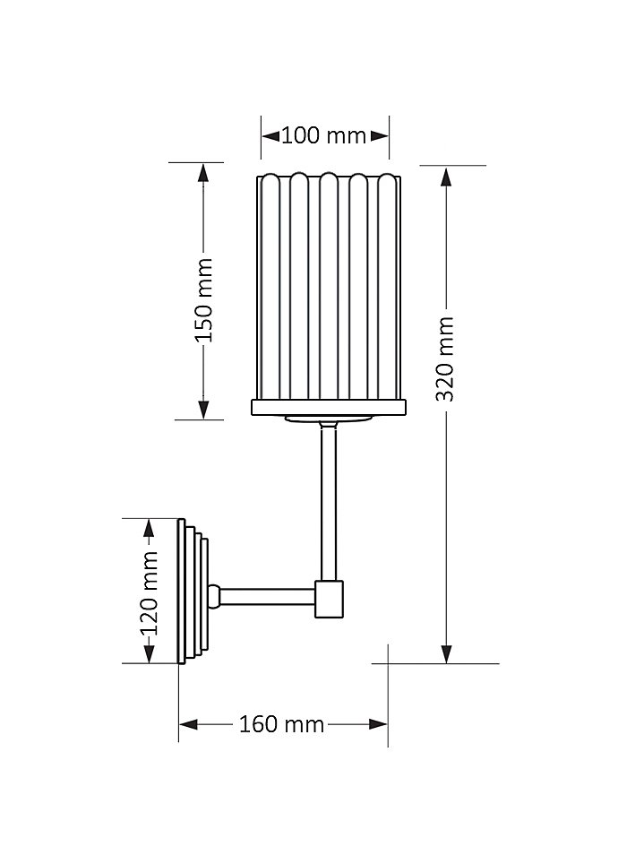 EMP-K-1(N)R Настенное бра Kutek Empoli Ryfel EMP-K-1(N)R