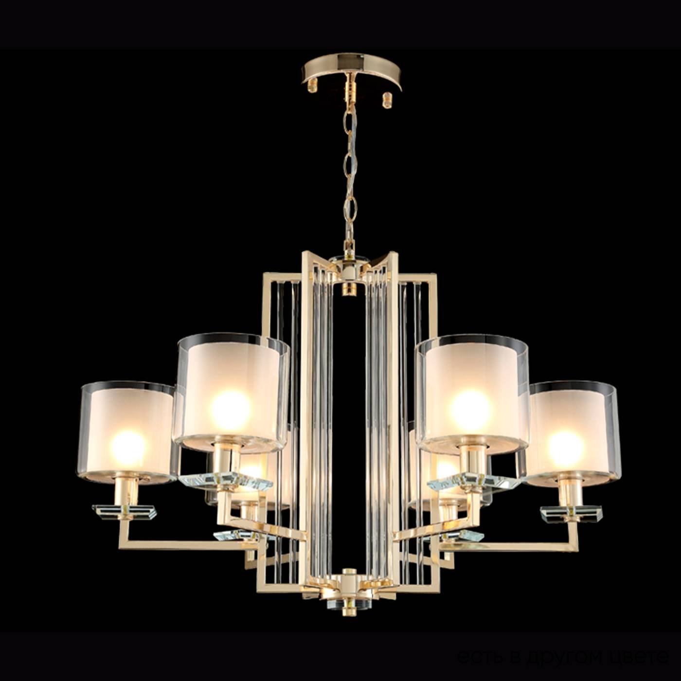 NICOLAS SP-PL6 GOLD/WHITE Подвесная люстра Crystal Lux Nicolas NICOLAS SP-PL6 GOLD/WHITE