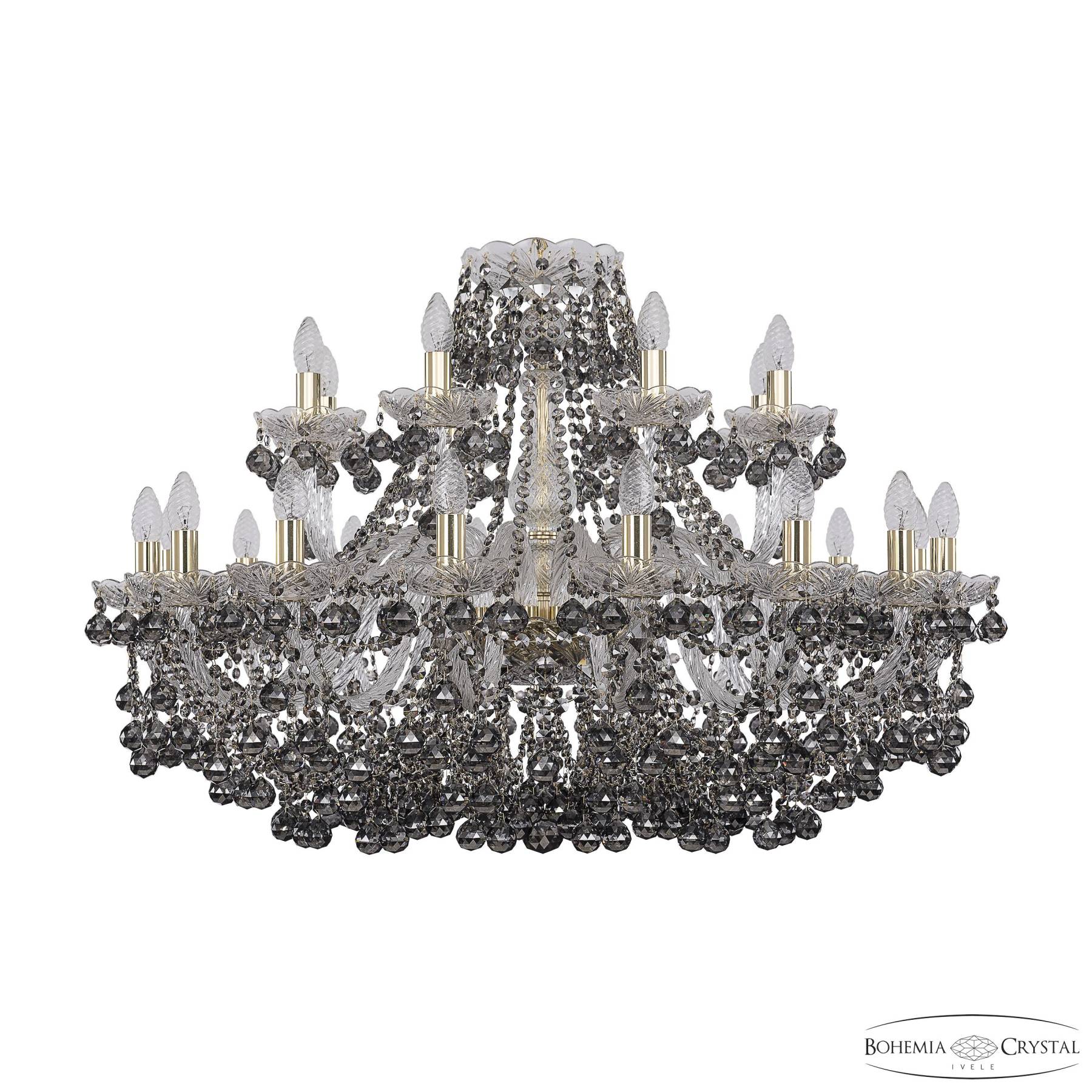 1409/16+8/360 G R731 Подвесная хрустальная люстра 1409 Bohemia 1409/16+8/360 G R731