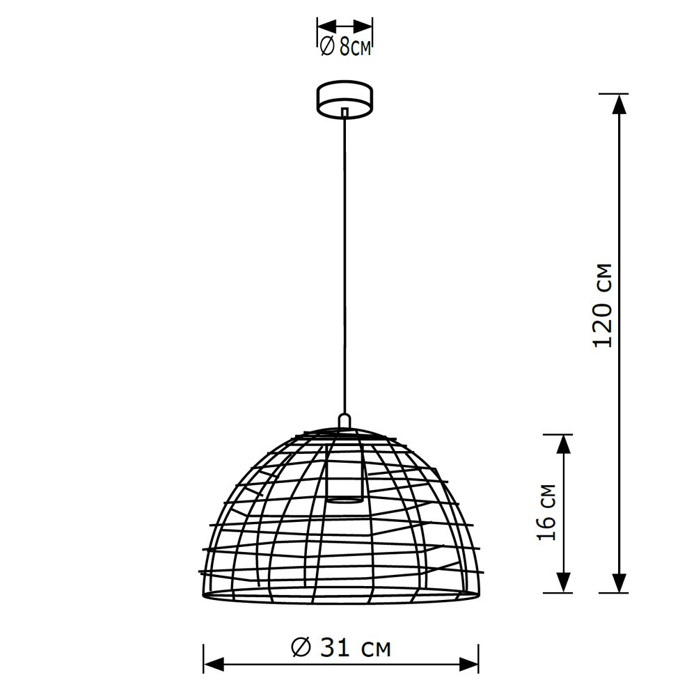 Подвесной светильник Basket LightHall LH032096