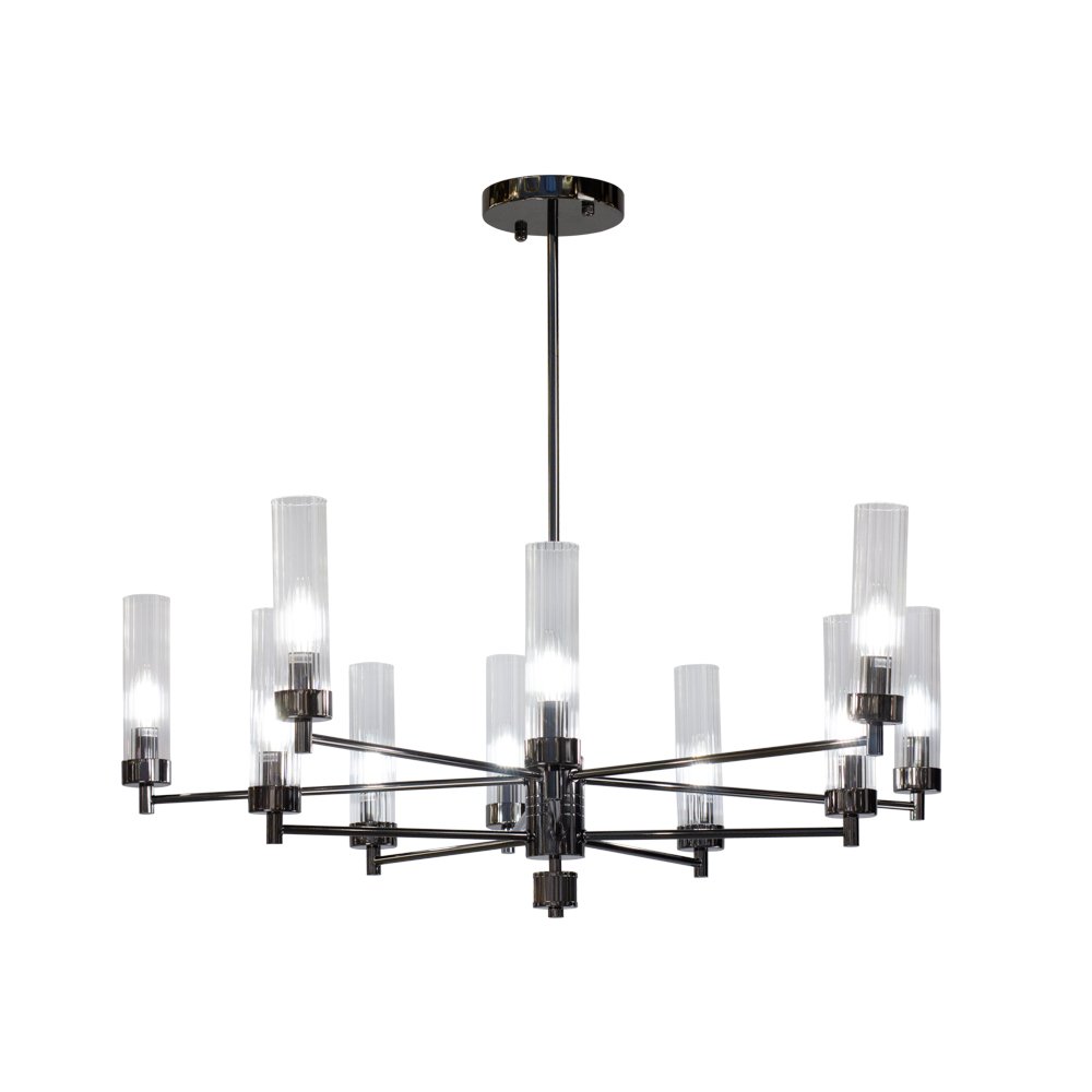 INDIGO SP10 PEARL BLACK Люстра на штанге AM Group INDIGO SP10 PEARL BLACK