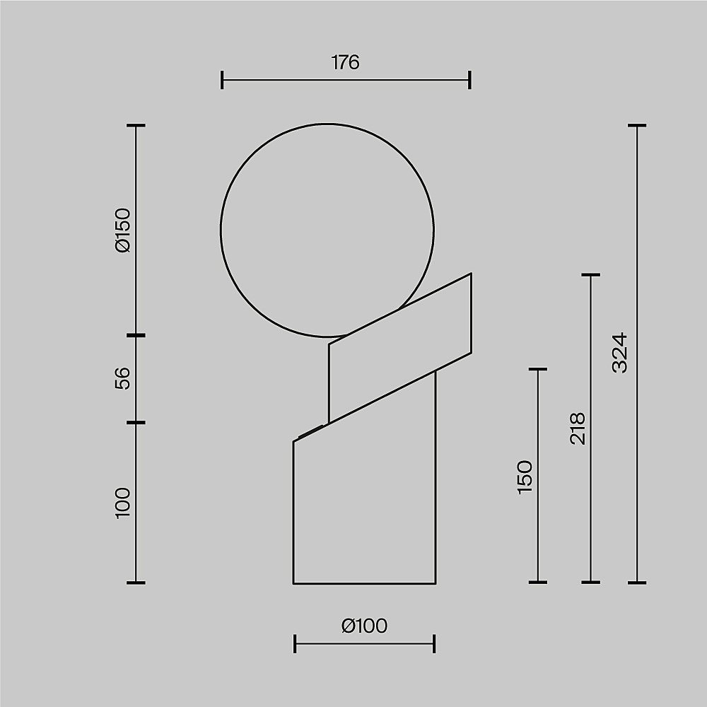 MOD468TL-L3B3K Настольная лампа Maytoni Divario MOD468TL-L3B3K