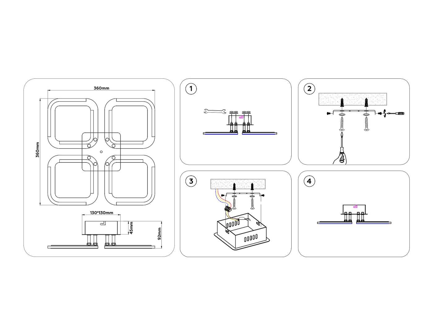 Потолочная люстра Ambrella Original FA8947