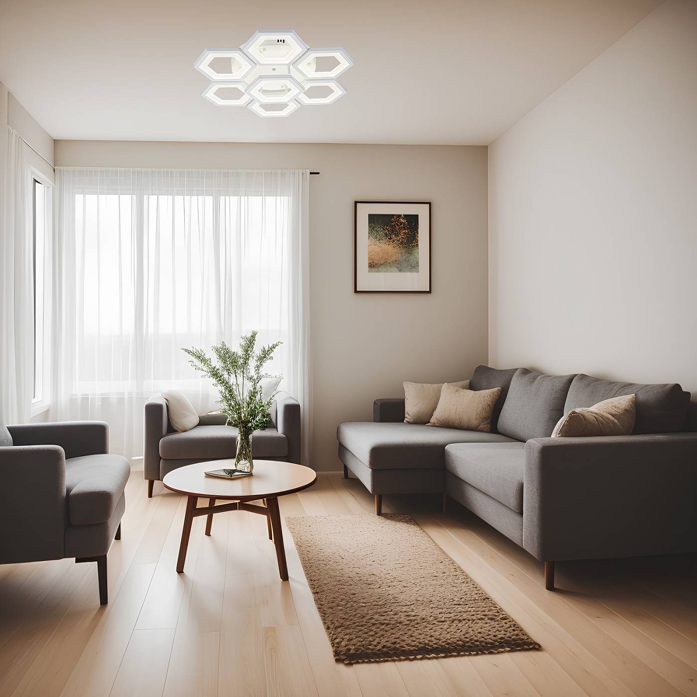 10204/7LED Потолочная люстра Escada Hexagon 10204/7LED