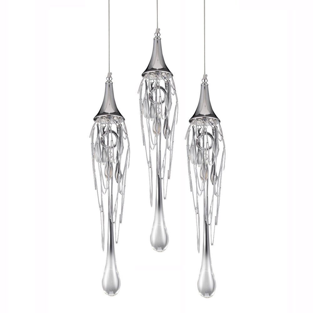 P68009L-3/R chrome Светильник подвесной Delight Collection Goddess Tears P68009L-3/R chrome