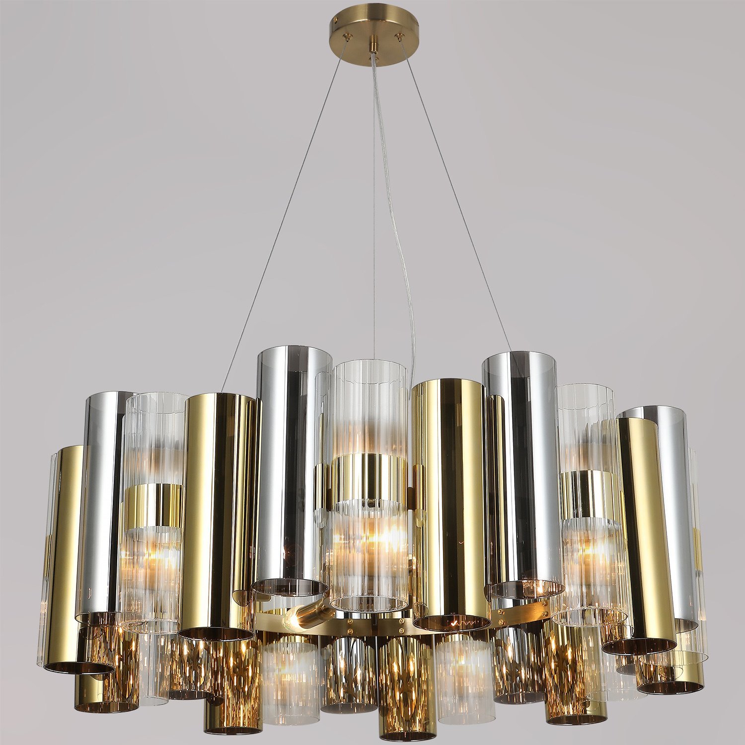 IL0525-6P-79 BRASS Подвесная люстра ILLUMICO IL0525-6P-79 BRASS