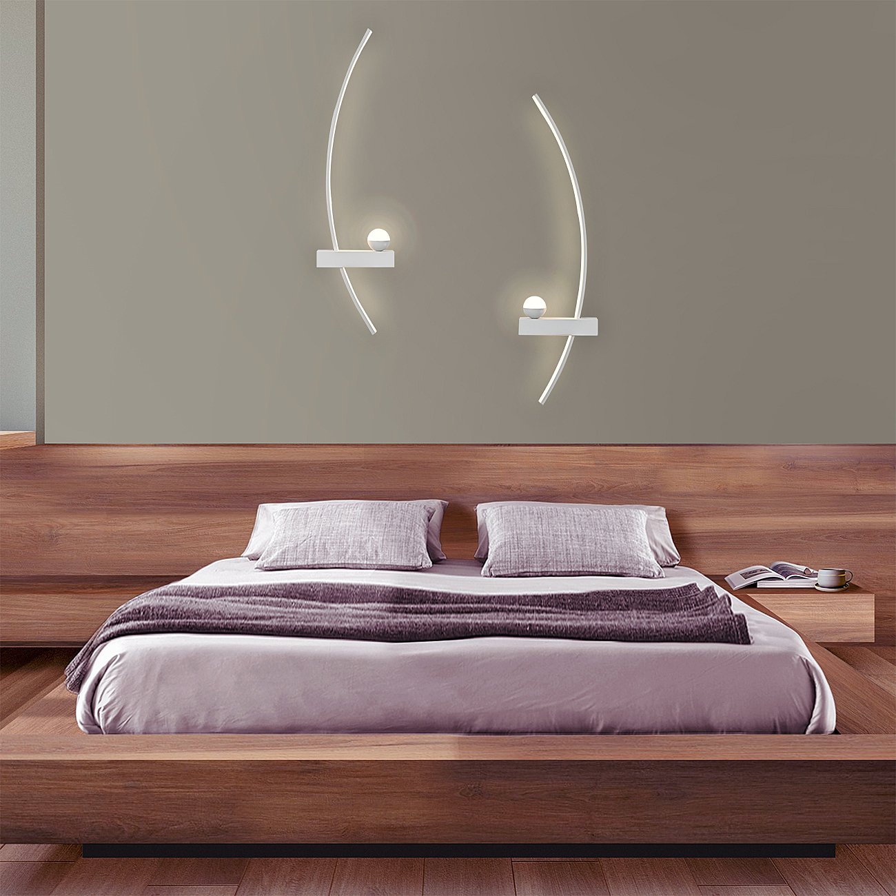 10220/2LED White L Настенный светильник Escada Ray 10220/2LED White L