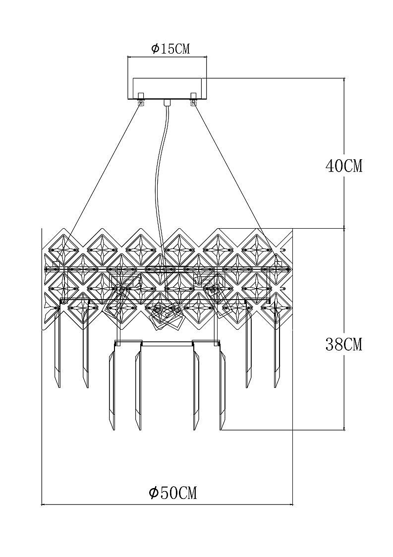 Подвесная люстра Arte Lamp Wezen A1006SP-8CC