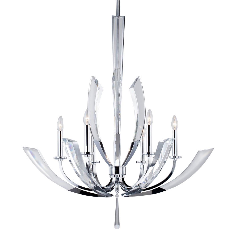P68028L-6 chrome Подвесная люстра Delight Collection Ice Kingdom P68028L-6 chrome