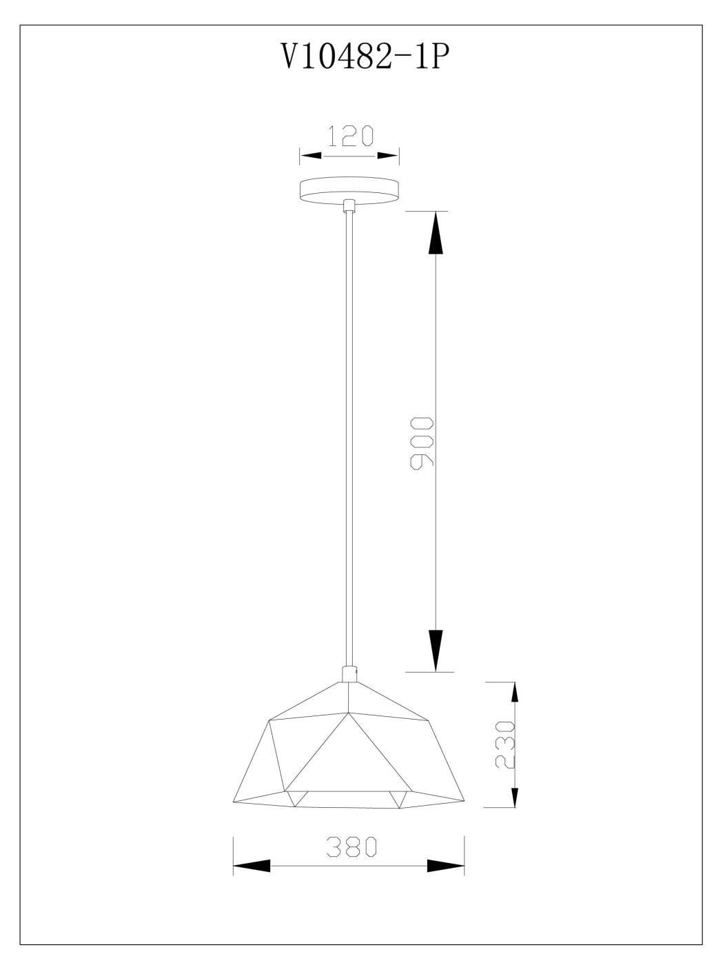 V11559-1P Светильник подвесной Moderli Genoa V11559-1P