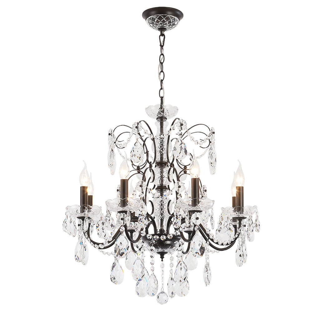 ODELIS SP8 BROWN Подвесная люстра Crystal Lux Odelis ODELIS SP8 BROWN