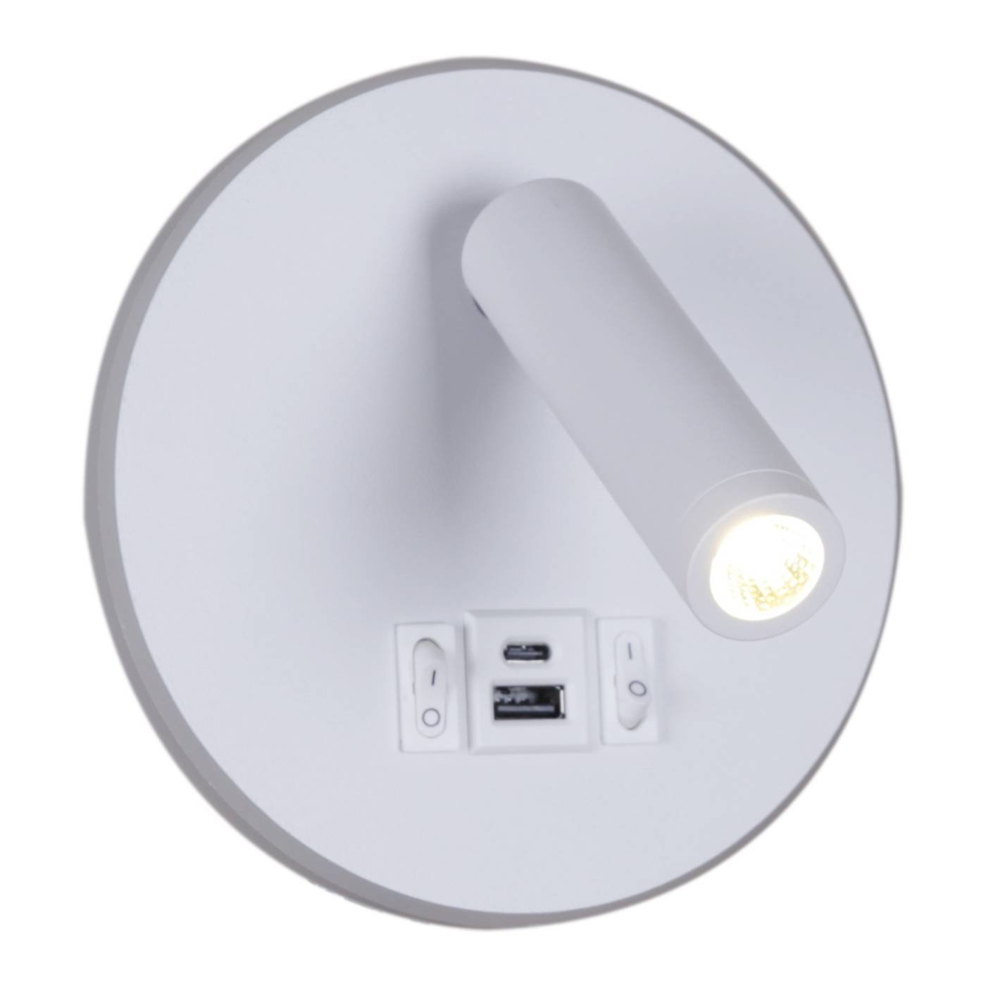 Настенный светильник Reluce 86203-9.2-001KT LED12W+USB WT