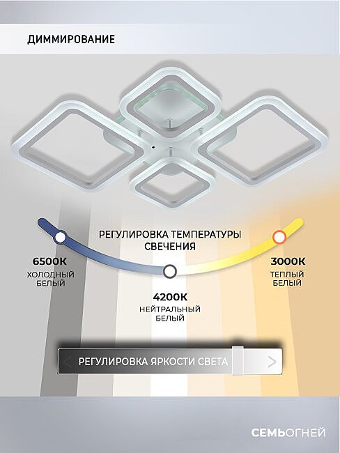 SF5009/5C-WT-RGB Потолочная люстра Seven Fires Makena SF5009/5C-WT-RGB