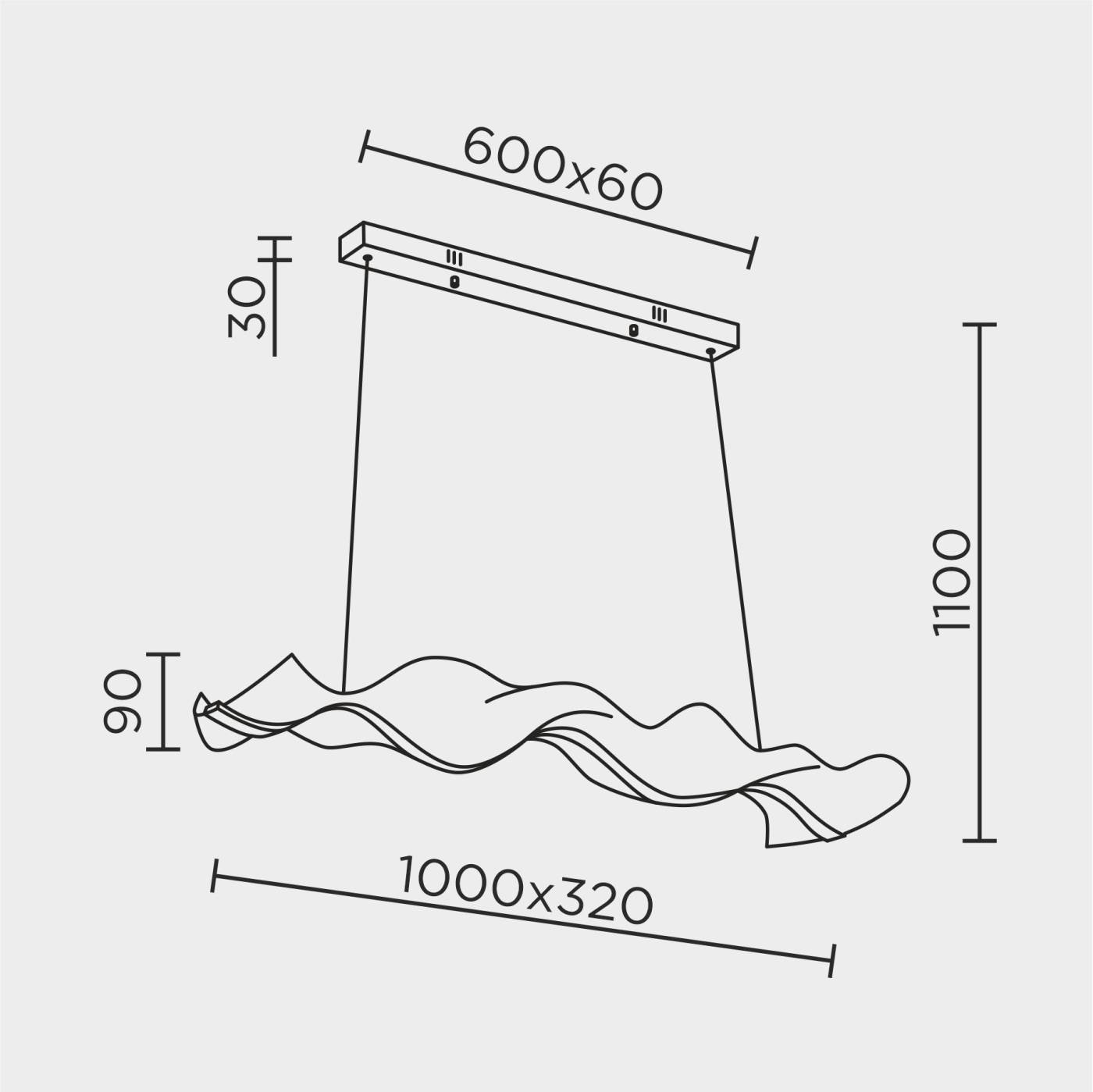 MS.8046.1000 BK Подвесная люстра MS Modelux MS.8046.1000 BK
