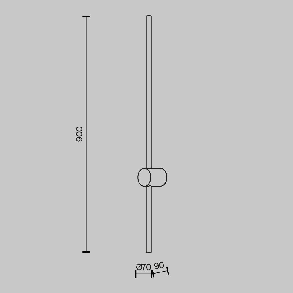 MOD237WL-L11BS3K Настенный светильник Maytoni Light stick MOD237WL-L11BS3K