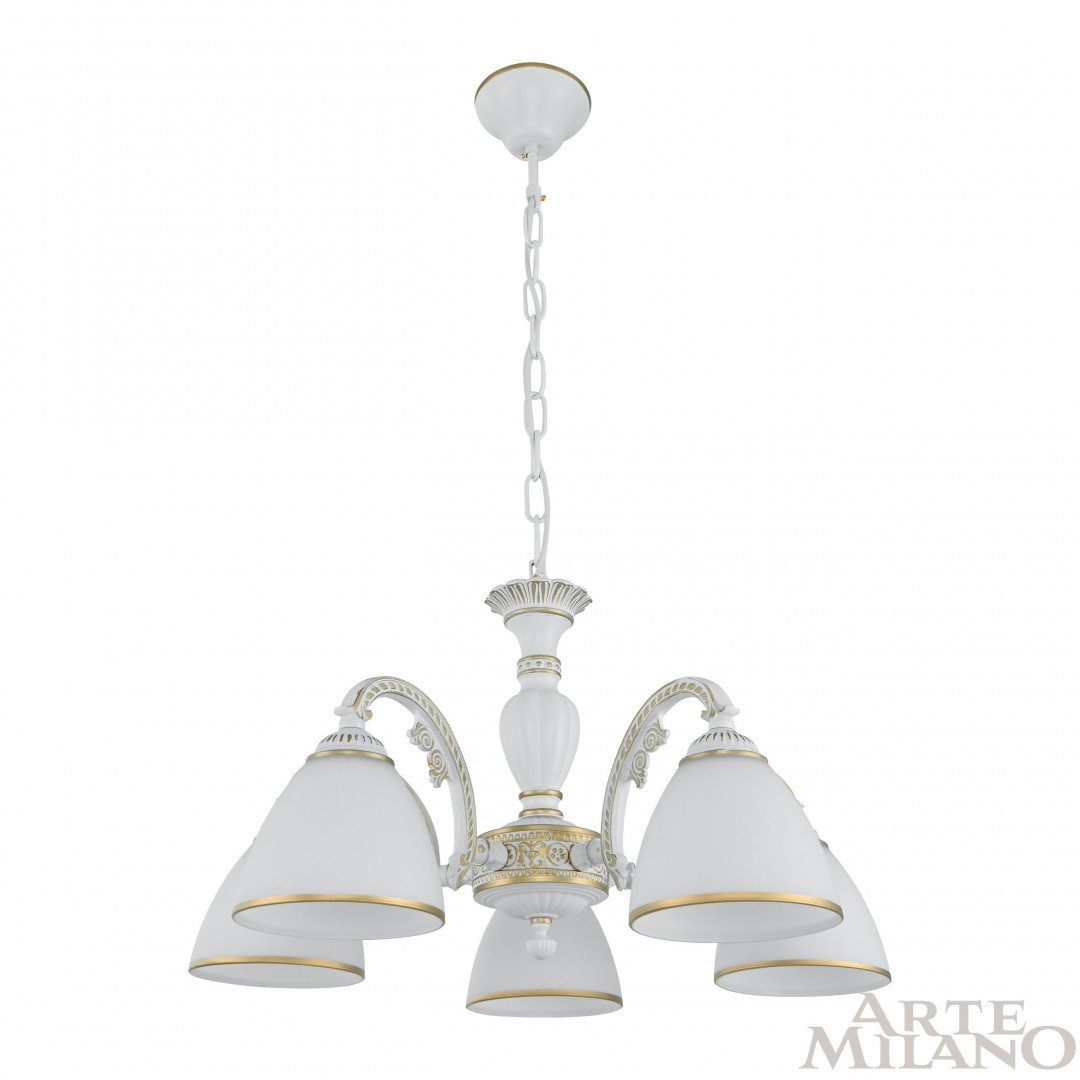340837/5 WT+G Подвесная люстра Arte Milano Am340837 340837/5 WT+G