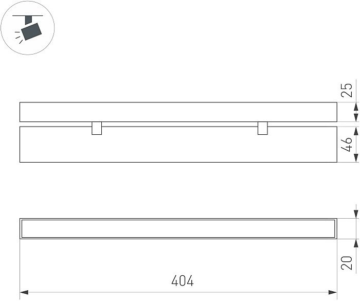 Трековый светильник Arlight Mag-25 050070